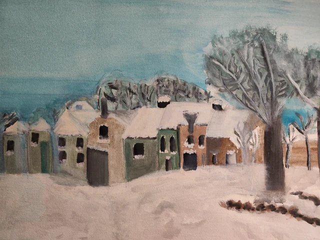 Exercise - Snow (Gouache)