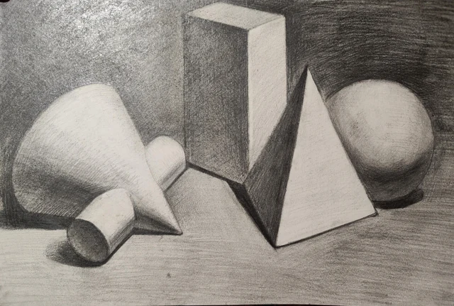 Exercise - Geometric Still Life (Graphite)